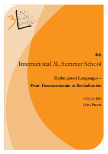 International 3L Summer School - DDL
