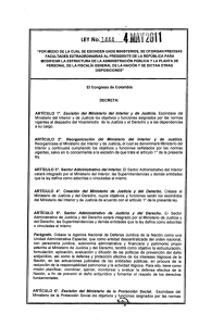Ley 1444 - Presidencia de la República de Colombia