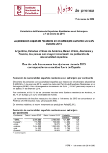 Padrón de Españoles Residentes en el Extranjero