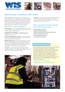 Warehouse Inventory Services