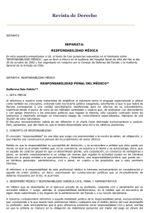 responsabilidad penal del medico