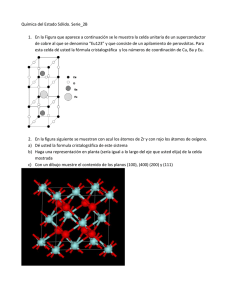 Química del Estado Sólido. Serie_2B 1. En la Figura que aparece a