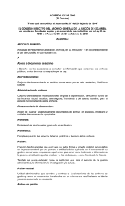 ACUERDO 027 DE 2006 - Archivo General de la Nación
