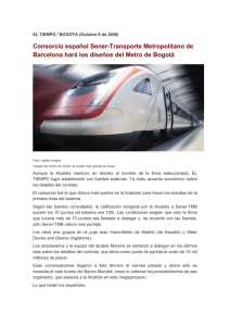 Consorcio español Sener-Transporte Metropolitano de Barcelona