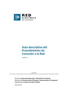Guía descriptiva del procedimiento de conexión a la red (PDF, 525