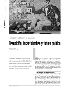 Transición, incertidumbre y futuro político. La fragilidad institucional