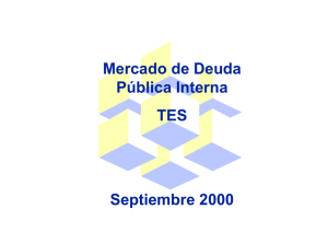 Mercado de Deuda Pública Interna TES Septiembre 2000