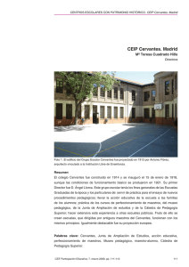 CEIP Cervantes. Madrid - Ministerio de Educación, Cultura y Deporte