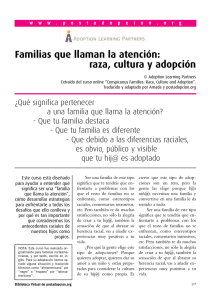 Familias que llaman la atención: raza, cultura y adopción
