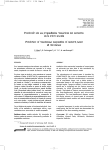 Prediction of mechanical properties of cement paste at