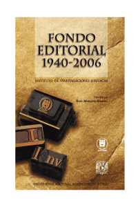 FONDO EDITORIAL 1940-2006 - InfoJus