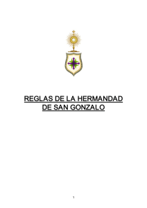 REGLAS DE LA HERMANDAD DE SAN GONZALO