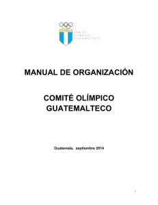 Manual de Organización y funciones del Comité Olímpico