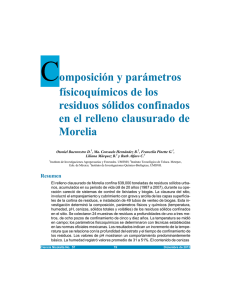 Composición y parámetros físicoquímicos de los residuos sólidos