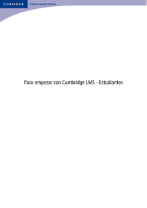 Para empezar con Cambridge LMS