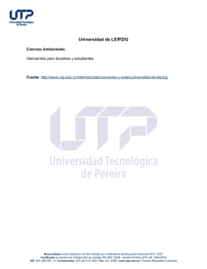 Universidad de LEIPZIG - Universidad Tecnológica de Pereira