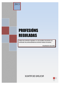 profesións reguladas - Consellería de Economía, Emprego e Industria