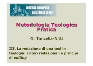 Metodologia Teologica Pratica - Giuseppe Tanzella