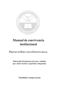 Manual de convivencia institucional