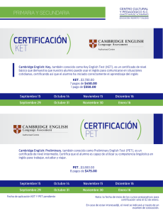 certificación cambridge ket