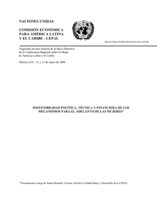 Sostenibilidad política - Comisión Económica para América Latina y