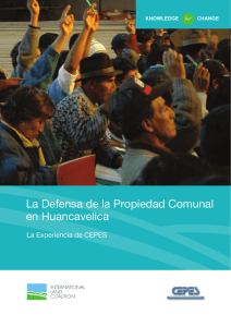 La Defensa de la Propiedad Comunal en Huancavelica