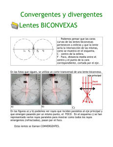 Lentes convergentes Biconvexas moodle 012 CF1