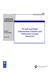 Do Left and Right Differentiate Citizens and Politicians in Latin