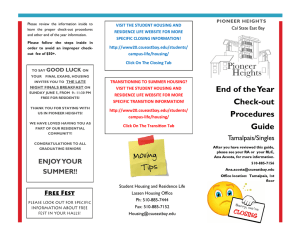 End of the Year Check-out Procedures Guide