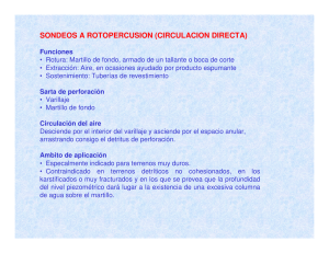 SONDEOS A ROTOPERCUSION (CIRCULACION DIRECTA)