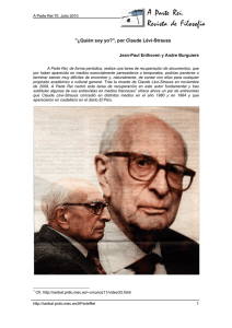 ¿Quién soy yo?", por Claude Lévi-Strauss (entrevistas 1980 y 1994)