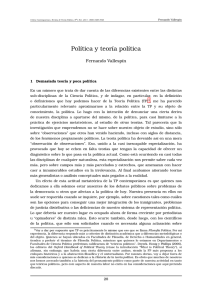 Política y teoría política - Facultad de Ciencias Sociales