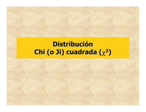 La distribución Chi (o Ji) cuadrada