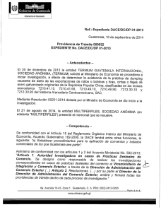 Providencia de Trámite No. 032 - Dirección de Administración del