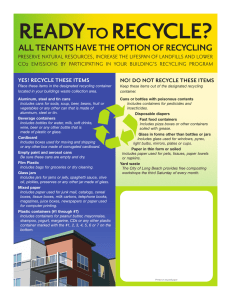 readytorecycle? all tenants have the option of recycling