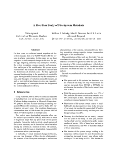 A Five-Year Study of File-System Metadata