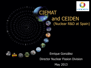 CIEMAT and CEIDEN - Nuclear Universities