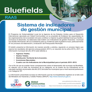 Sistema de Indicadores de Gestión Municipal de Bluefields
