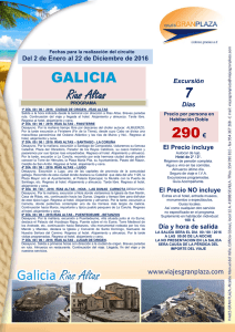 GALICIA Rías Altas 290€ 7
