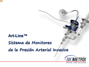 Art-Line™ Sistema de Monitoreo de la Presión Arterial