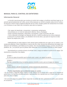 MANUAL PARA EL CONTROL DE ESFÍNTERES Información General