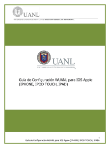Guía de Configuración WUANL para IOS Apple (IPHONE, IPOD