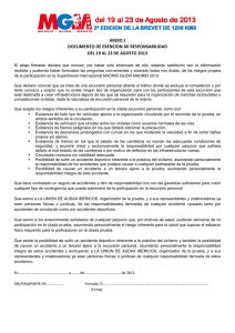 exencion español - La Unión de Audax Ibéricos