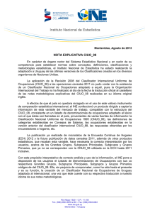 nota explicativa ciuo_08 - Instituto Nacional de Estadística