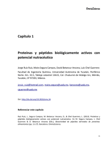 Capítulo 1 Proteínas y péptidos biológicamente activos con