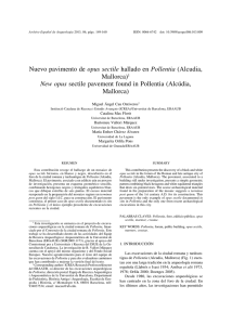 Nuevo pavimento de opus sectile hallado en Pollentia (Alcudia