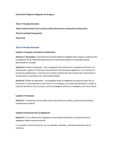 Descargar Arancel del Colegio de Abogados del Uruguay en pdf