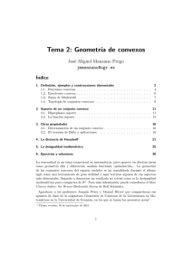 Geometría de convexos - Universidad de Granada