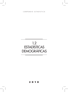 1.2 estadísticas demográficas - Instituto Nacional de Estadísticas