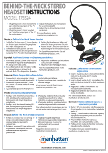 behind-the-neck stereo headset instructions